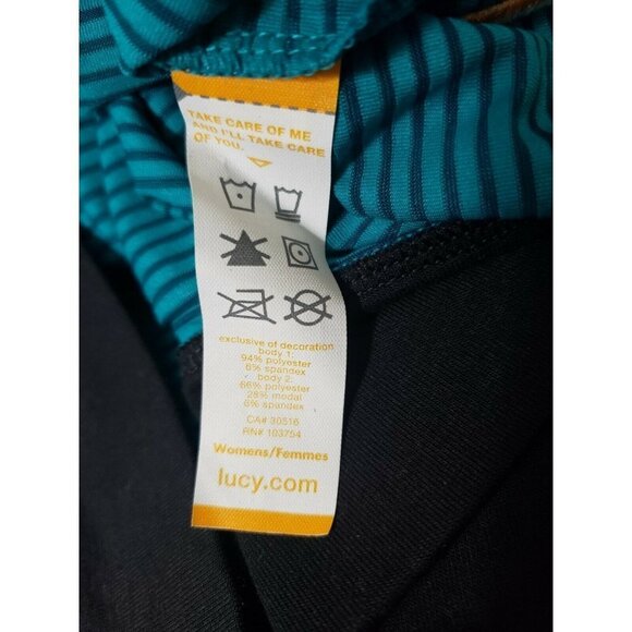 NWT LUCY Full Potential Verdial Pullover Top Large Green Black Athletic Mesh - Picture 6 of 9